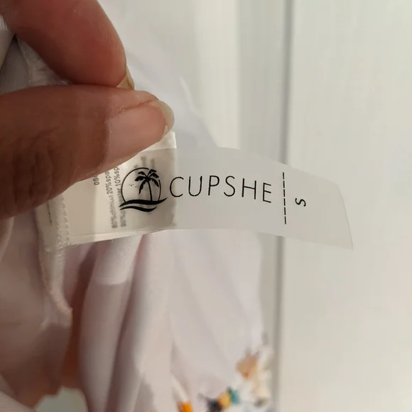 Cupshe Orange Floral and Striped Ladies Swimsuit 🧡🌻🩷 - Picture 6 of 6